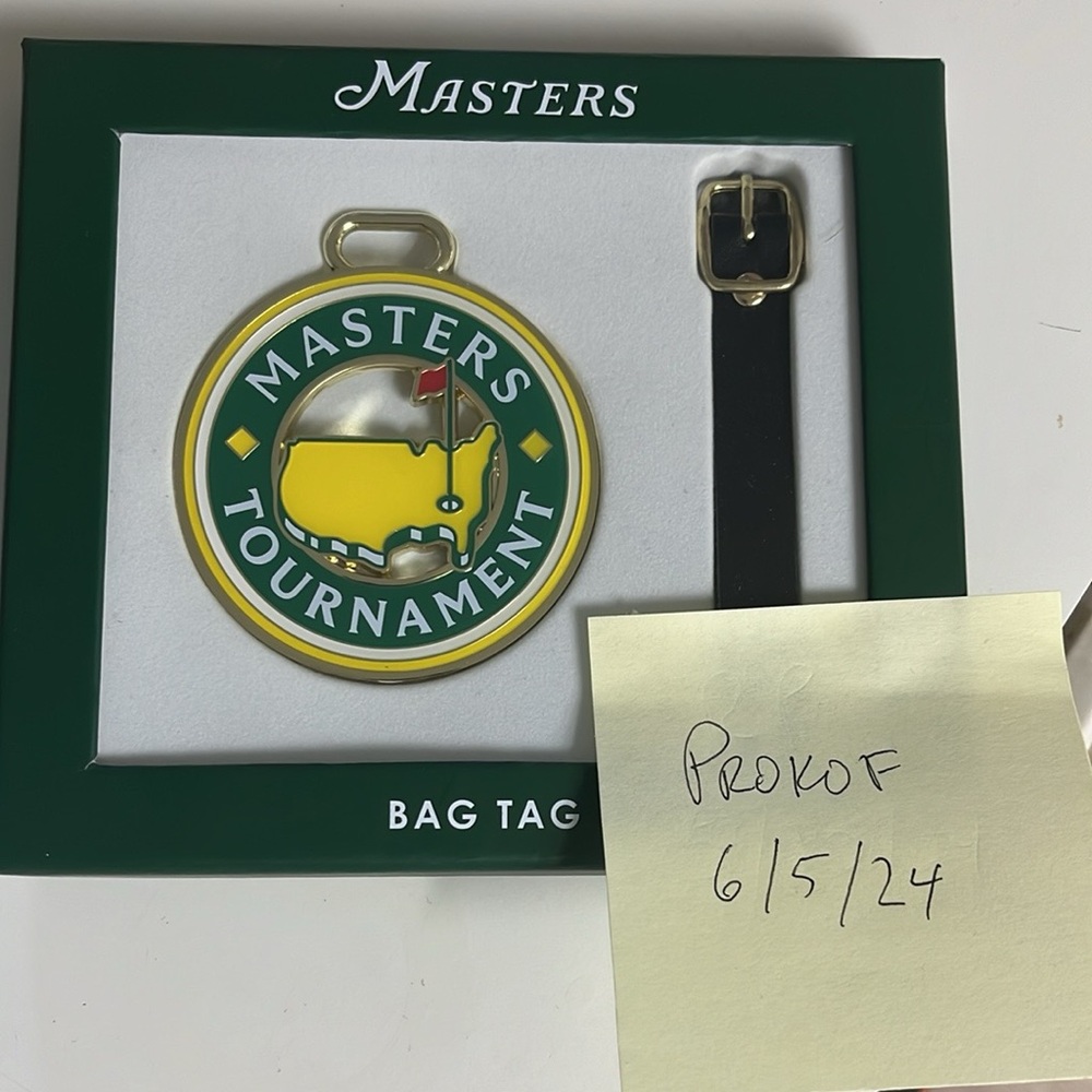 Masters Tournament Bag Tag
